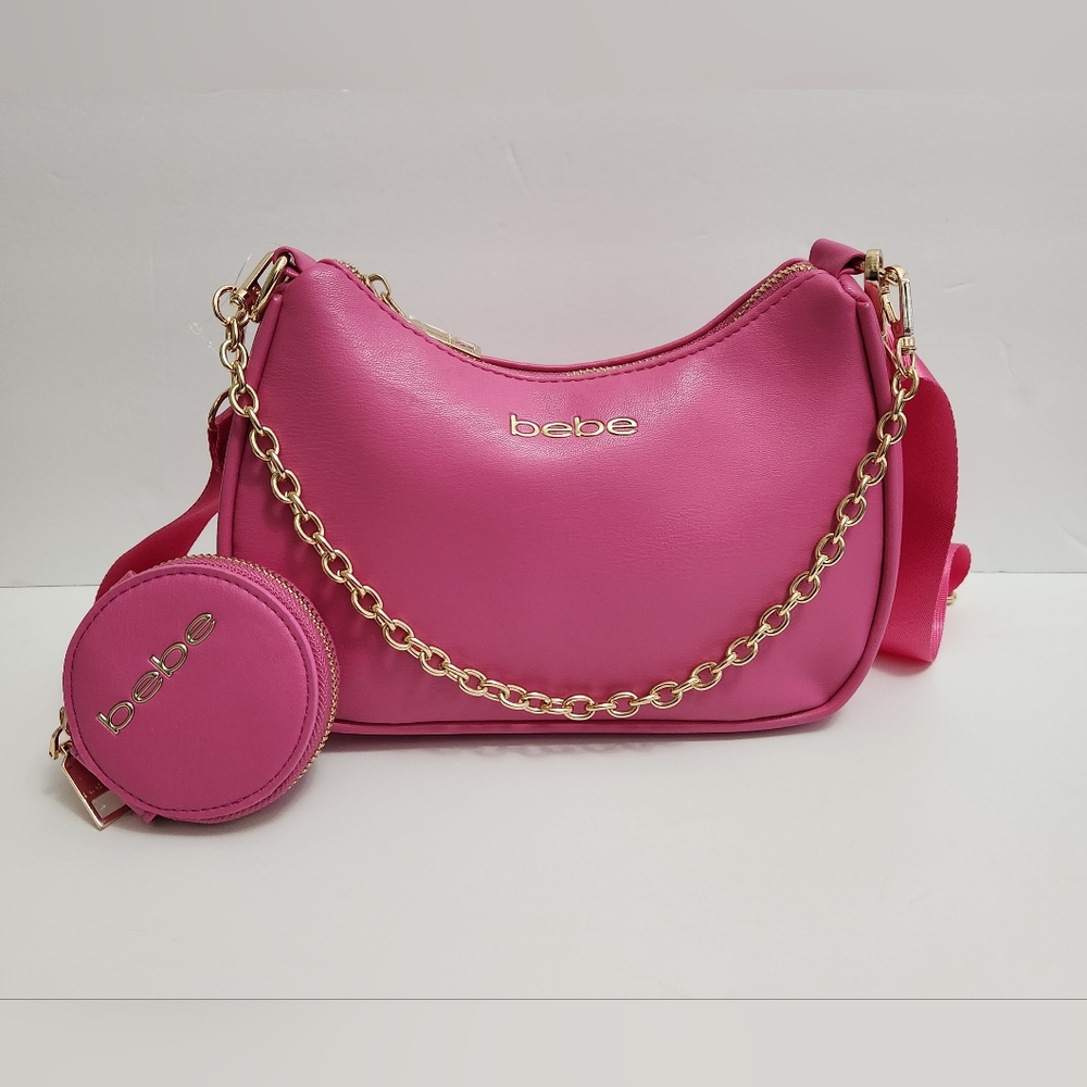 🆕️⬇️🎉HOST PICK🎉 bebe Pink Mara Nylon Crossbody Bag With Coin Purse